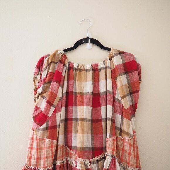 Oli & Hali Plaid Ruffle Tunic Top sz XL - Picture 14 of 14